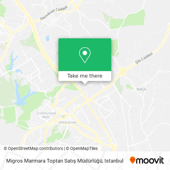 Migros Marmara Toptan Satış Müdürlüğü map