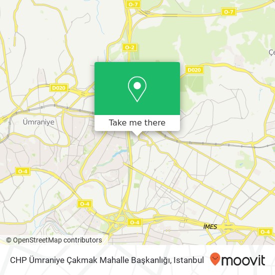 CHP Ümraniye Çakmak Mahalle Başkanlığı map