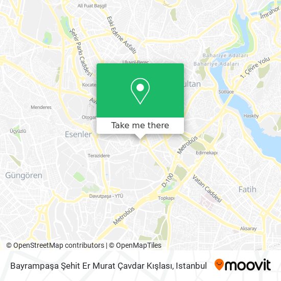 Bayrampaşa Şehit Er Murat Çavdar Kışlası map
