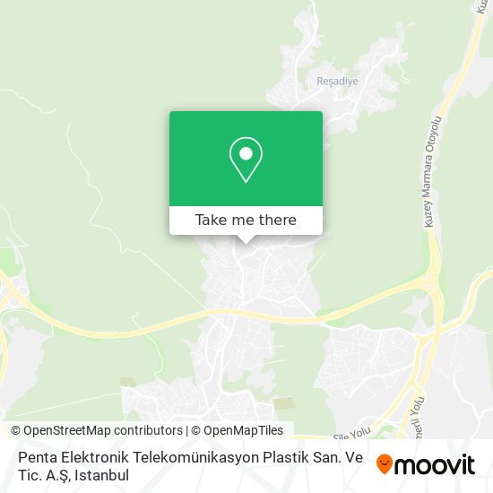 Penta Elektronik Telekomünikasyon Plastik San. Ve Tic. A.Ş map
