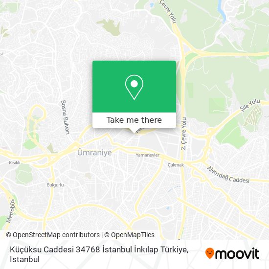 Küçüksu Caddesi 34768 İstanbul İnkılap Türkiye map