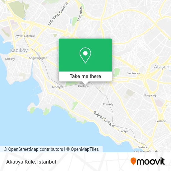 Akasya Kule map