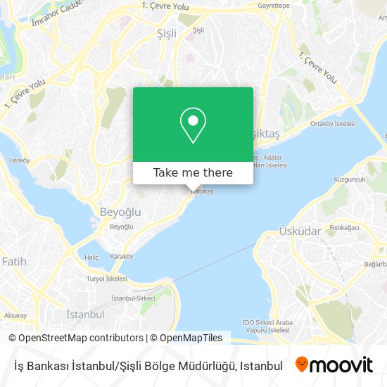 İş Bankası İstanbul / Şişli Bölge Müdürlüğü map