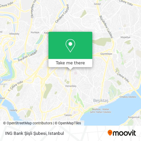ING Bank Şişli Şubesi map