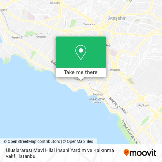 Uluslararası Mavi Hilal İnsani Yardim ve Kalkınma vakfı map