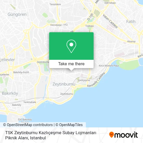 TSK Zeytinburnu Kazlıçeşme Subay Lojmanları Piknik Alanı map