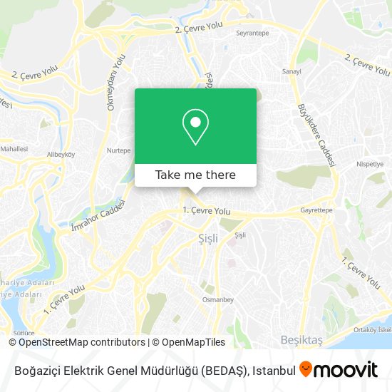 Boğaziçi Elektrik Genel Müdürlüğü (BEDAŞ) map