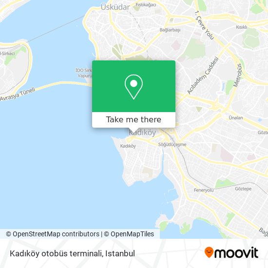 Kadıköy otobüs terminali map