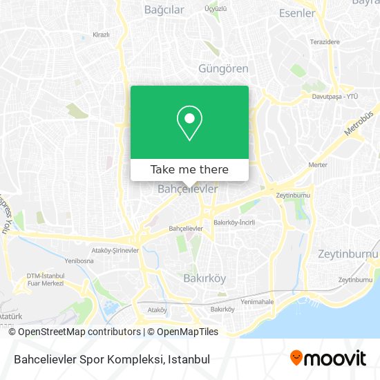 Bahcelievler Spor Kompleksi map