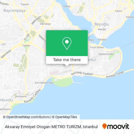 Aksaray Emniyet Otogarı  METRO TURİZM map