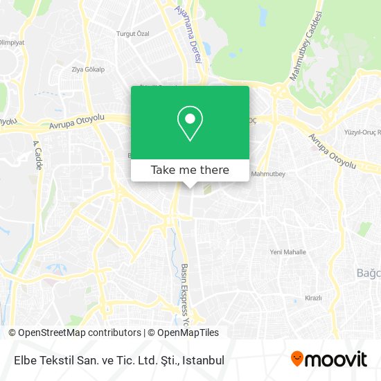 Elbe Tekstil San. ve Tic. Ltd. Şti. map