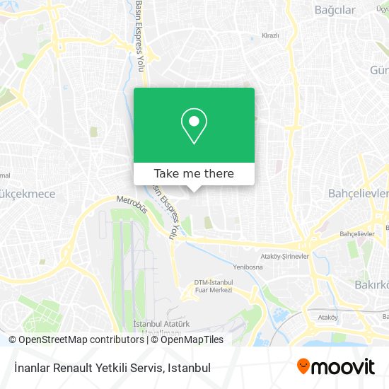 İnanlar Renault Yetkili Servis map