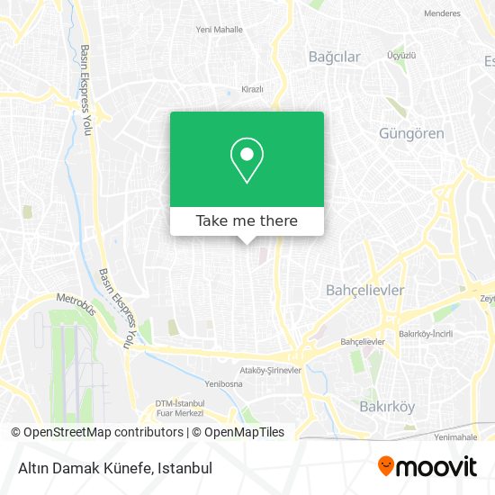Altın Damak Künefe map