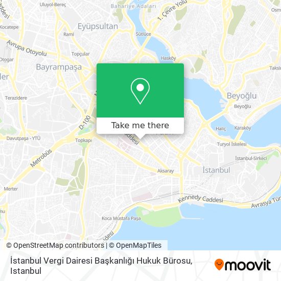 İstanbul Vergi Dairesi Başkanlığı Hukuk Bürosu map