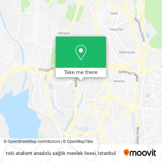 toki atakent anadolu sağlık meslek lisesi map