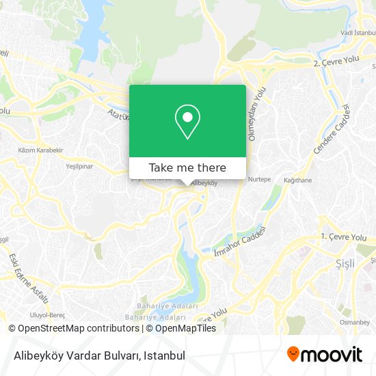 Alibeyköy Vardar Bulvarı map