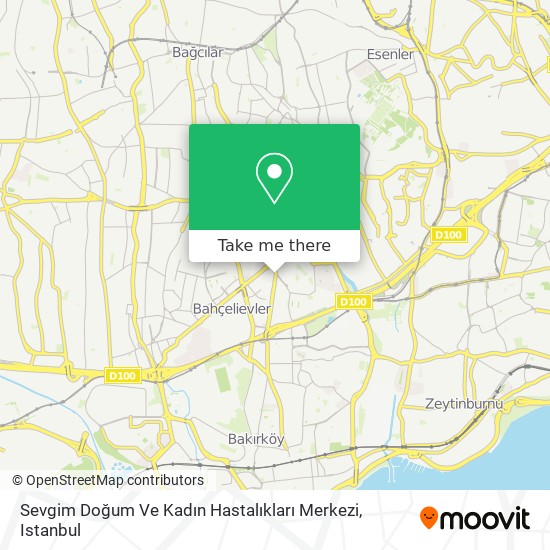 Sevgim Doğum Ve Kadın Hastalıkları Merkezi map