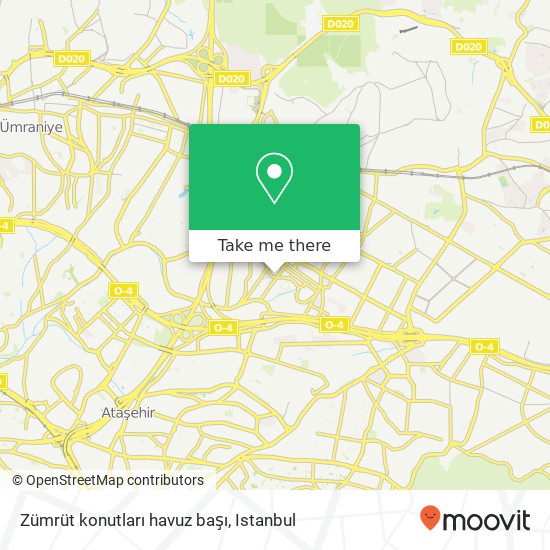 Zümrüt konutları havuz başı map