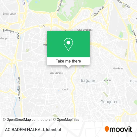 ACIBADEM HALKALI map