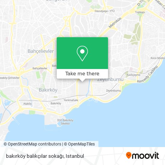 bakırköy balıkçılar sokağı map