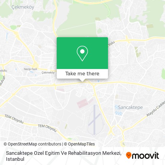 Sancaktepe Ozel Egitim Ve Rehabilitasyon Merkezi map