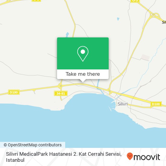 Silivri MedicalPark Hastanesi 2. Kat Cerrahi Servisi map