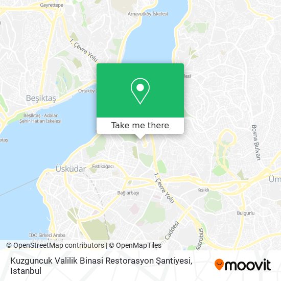 Kuzguncuk Valilik Binasi Restorasyon Şantiyesi map