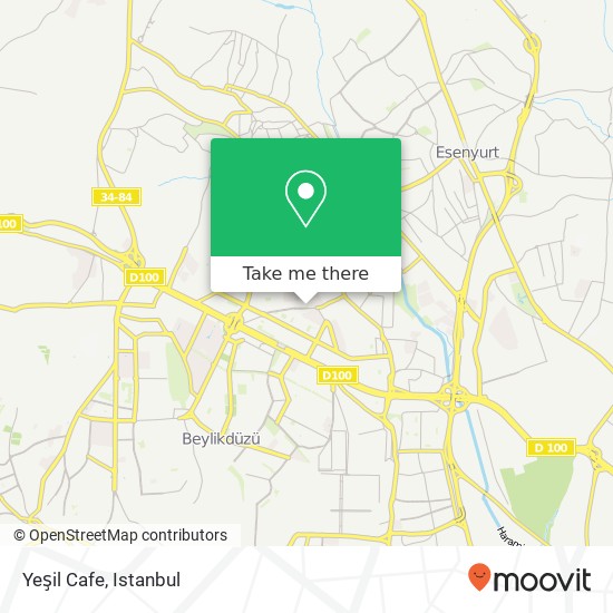 Yeşil Cafe map