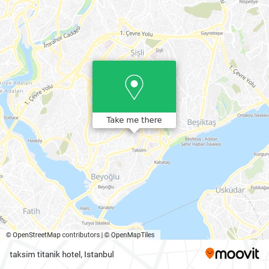 taksim titanik hotel map