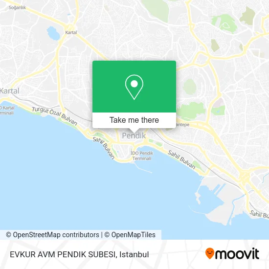EVKUR AVM PENDIK SUBESI map