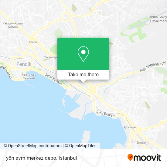yön avm merkez depo map