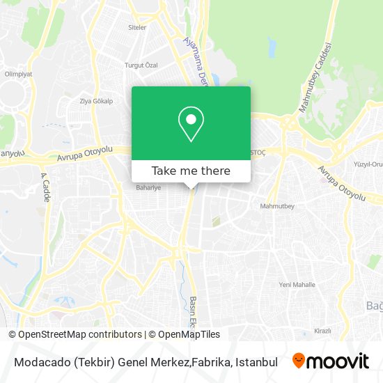 Modacado (Tekbir) Genel Merkez,Fabrika map