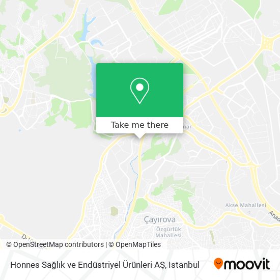 Honnes Sağlık ve Endüstriyel Ürünleri AŞ map