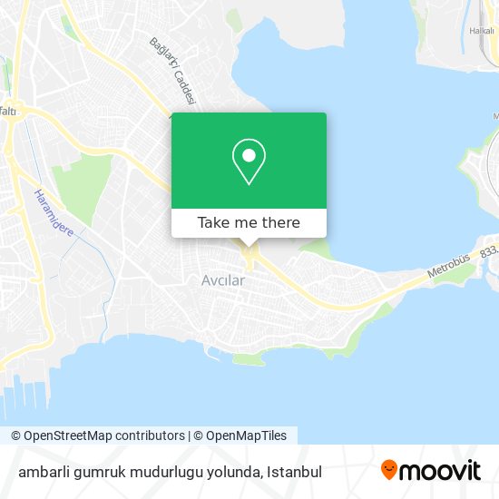 ambarli gumruk mudurlugu yolunda map