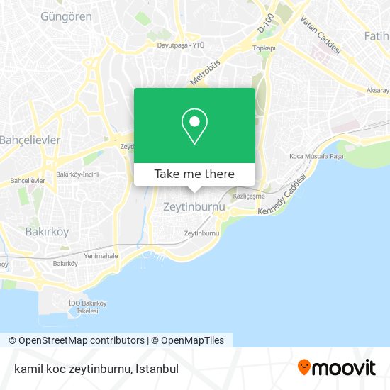 kamil koc zeytinburnu map