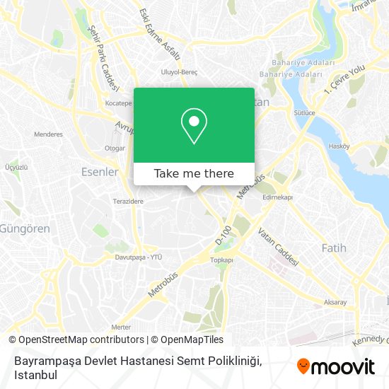 Bayrampaşa Devlet Hastanesi Semt Polikliniği map