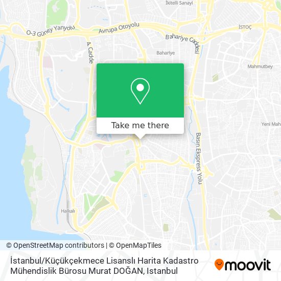 İstanbul / Küçükçekmece Lisanslı Harita Kadastro Mühendislik Bürosu Murat DOĞAN map