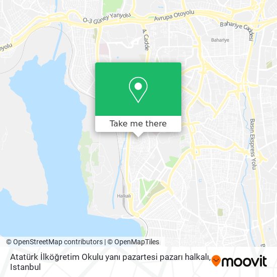 Atatürk İlköğretim Okulu yanı pazartesi pazarı halkalı map