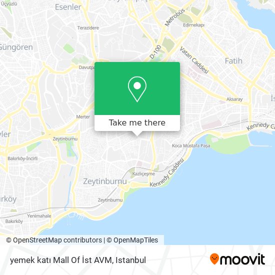 yemek katı Mall Of İst AVM map