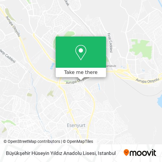 Büyükşehir Hüseyin Yıldız Anadolu Lisesi map