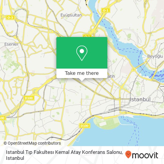 Istanbul Tıp Fakultesı Kemal Atay Konferans Salonu map