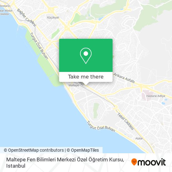 Maltepe Fen Bilimleri Merkezi Özel Öğretim Kursu map