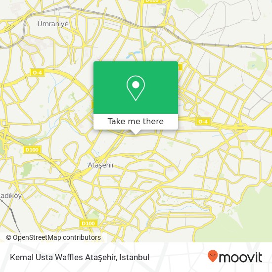 Kemal Usta Waffles Ataşehir map