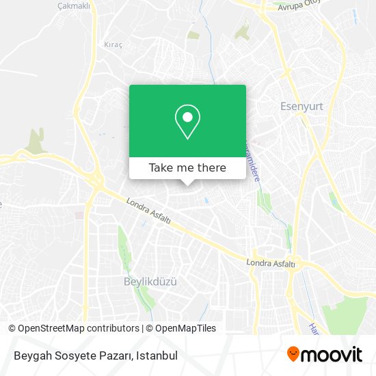 Beygah Sosyete Pazarı map