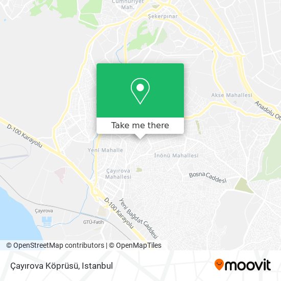 Çayırova Köprüsü map