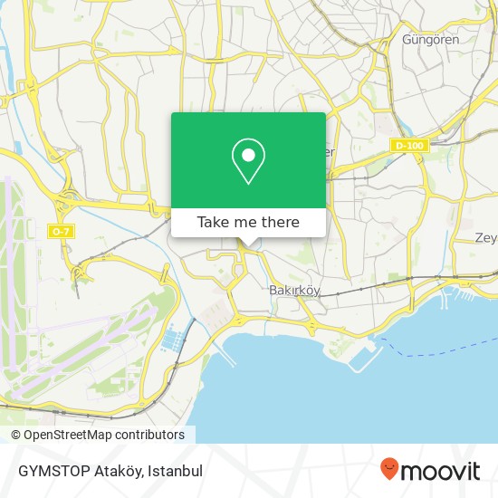 GYMSTOP Ataköy map