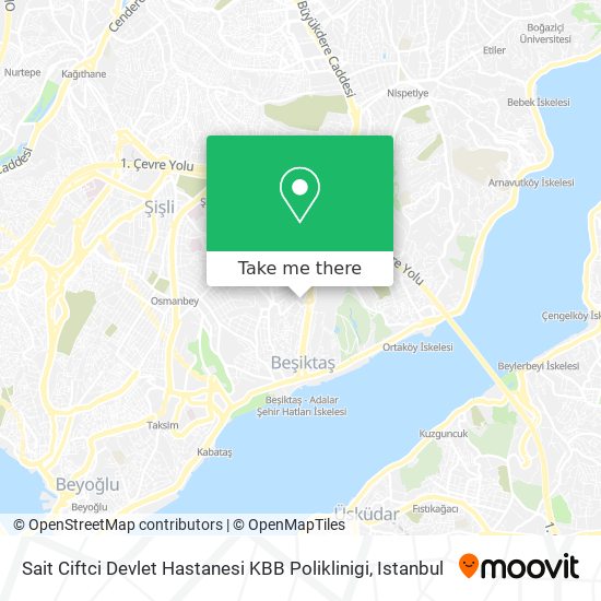 Sait Ciftci Devlet Hastanesi KBB Poliklinigi map