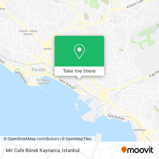 Mir Cafe Börek Kaynarca map