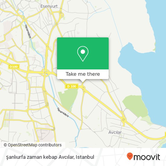 şanlıurfa zaman kebap Avcılar map