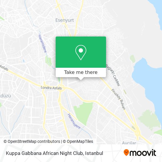 Kuppa Gabbana African Night Club map